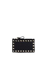 Portacarte in pelle Rockstud