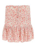 Minigonna con stampa floreale