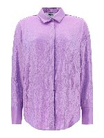 Camicia in tessuto increspato