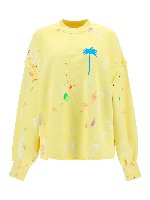 Felpa con macchie di pittura