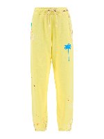 Pantaloni tuta con macchie di pittura