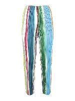 Pantaloni plissettati a righe