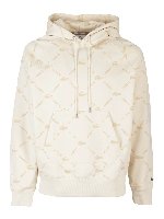 Felpa in jersey logata