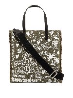 Borsa tote in pelle verde