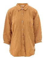 Camicia arancione in misto cotone