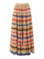 Gonna a righe multicolore