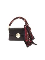 Borsa a tracolla Jeanne nera con foulard