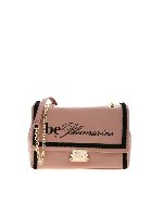 Borsa a tracolla rosa con punto spugna