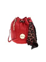 Borsa a secchiello con foulard rossa