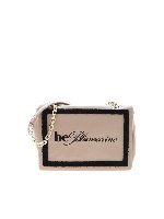 Borsa color nude con punto spugna nero