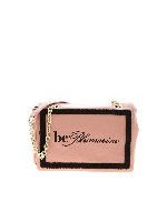 Borsa rosa con punto spugna nero