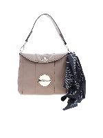 Borsa Jeanne marrone con foulard