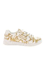 Sneakers con stampa Baroque bianche