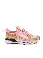 Sneakers rosa logo Baroque