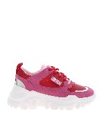Sneakers rosa con inserti specchiati