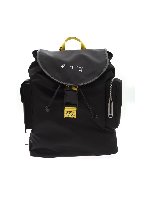 Zaino nero con dettagli a contrasto