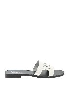 Mules bianchi con cut out