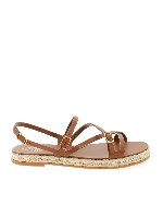 Sandali intrecciati in pelle