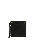 Borsa a tracolla con logo marrone