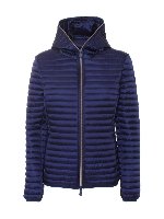 Piumino Alexis con cappuccio blu