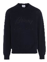 Felpa logo ricamato blu