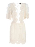 Abito con gonna in tulle bianco