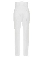 Pantaloni a vita alta bianchi