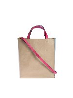 Borsa Museo Soft beige e azzurra