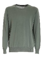 Maglia verde con ricamo logo