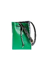 Borsa Museo a secchiello verde e blu