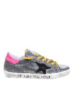 Sneakers Superstar in tessuto laminato