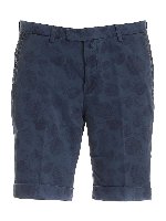 Bermuda con tasca america blu