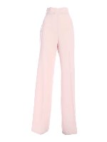 Pantalone rosa con logo metallico