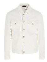 Giacca di jeans bianca