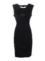 Abito con bottone sul retro blu