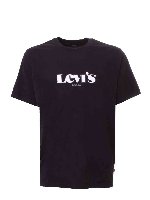 T-shirt logata nera e bianca