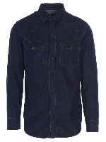 Camicia di jeans blu