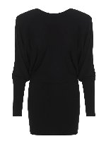 Abito drappeggiato nero