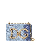 Borsa DG Girls in patchwork denim e pelle