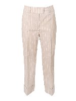 Pantalone gamba larga beige