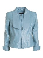 Lederjacke - Hellblau