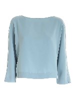 Blusa azzurra crop