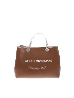 Borsa a mano con logo a contrasto