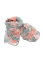 Stola verde plissettata