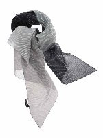 Stola nera e grigia lame