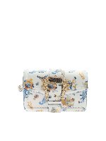 Borsa a tracolla bianca con stampe Cameo