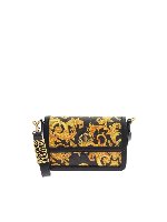 Borsa nera con stampa Logo Baroque