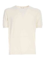 T-shirt in filo spugna bianca
