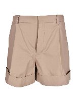 Bermuda con risvolto color Desert