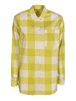 Camicia a quadri verde acido